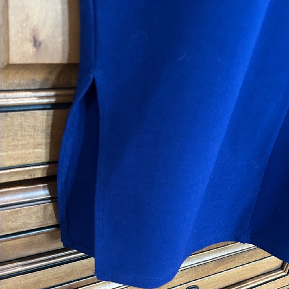 Bar III Royal Blue Sleeveless Midi Tank Dress - Picture 6 of 7